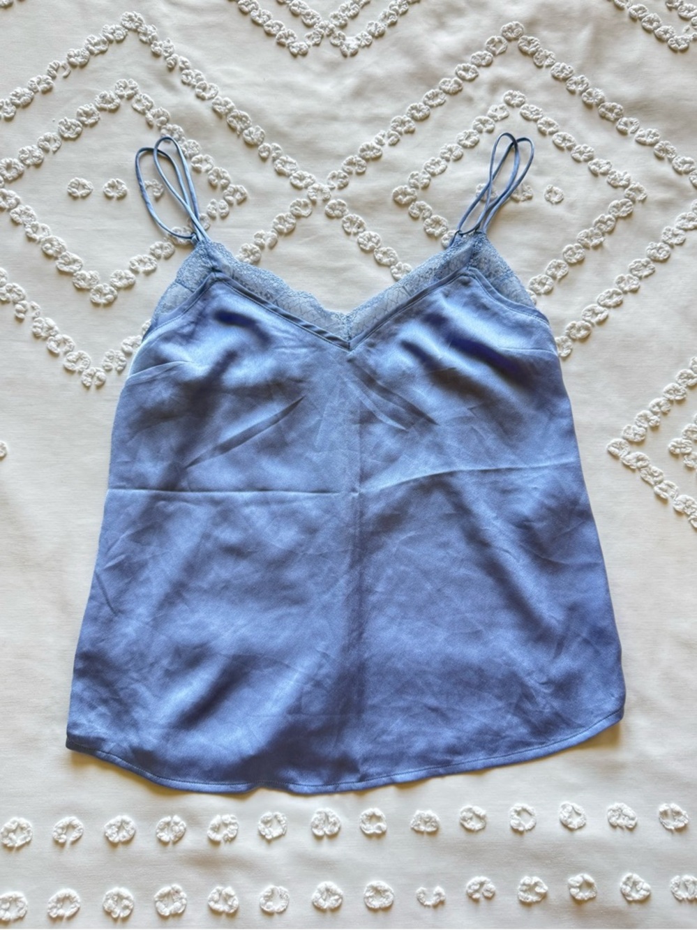 Abercrombie & Fitch Lace Trim Satin Camisole